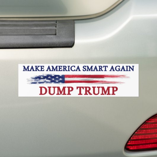 Lassen Sie Amerika Smart wieder Trumpf entleeren Autoaufkleber (Auf Auto)