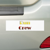 Lassen Sie Crew laufen (nur Text) Autoaufkleber (Auf Auto)