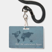 Lassen Sie das Abenteuer anfangen Ausweis (Vorderseite mit Lanyard)