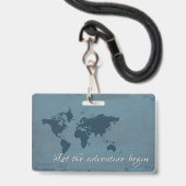 Lassen Sie das Abenteuer anfangen Ausweis (Rückseite mit Lanyard)