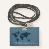 Lassen Sie das Abenteuer anfangen Ausweis (Rückseite mit Schlüsselband)