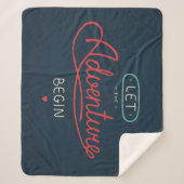 Lassen Sie das Abenteuer anfangen Sherpadecke (Vorderseite)