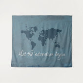 Lassen Sie das Abenteuer anfangen Wandteppich (Vorderseite (Horizontal))