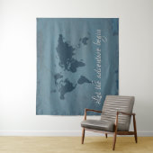 Lassen Sie das Abenteuer anfangen Wandteppich (Beispiel)