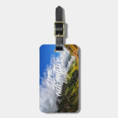 Lassen Sie das Abenteuer //-Gebirgsstraßen-Ansicht Gepäckanhänger (Vorderseite vertikal)