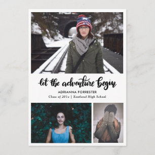 Lassen Sie das Abenteuer handgeschriebenen Einladung