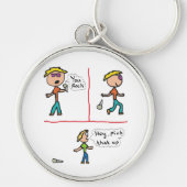 Lassen Sie das Bild fallen Schlüsselanhänger (Vorne)