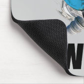 Lassen Sie das blaue Schwarze Mousepad (Ecke)