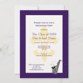 Lassen Sie das gute lila Einladung (Rückseite)