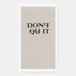 Lassen Sie das Küchentuch nicht stehen Serviette