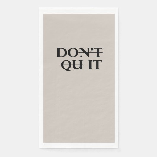 Lassen Sie das Küchentuch nicht stehen Serviette (Vorderseite)