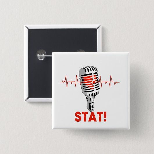 Lassen Sie das mic-Logo fallen Button (Vorne & Hinten)