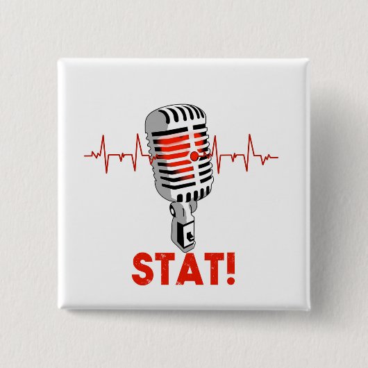 Lassen Sie das mic-Logo fallen Button (Vorderseite)