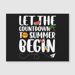 Lassen Sie Den Countdown Zum Sommer Beginnen, Lust Magnetkarte