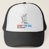 Lassen Sie den Mic fallen Truckerkappe (Vorderseite)