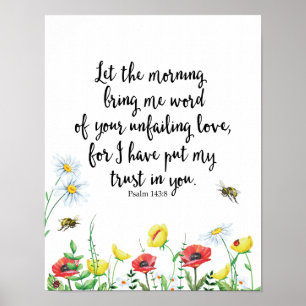 Lassen Sie den Morgen mir Wort von Ihrem Poster