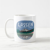 Lassen Sie den Nationalpark Berg Vulkan California Kaffeetasse (Links)