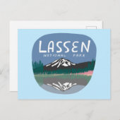 Lassen Sie den Nationalpark Berg Vulkan California Postkarte (Vorne/Hinten)