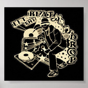 lassen Sie den Schlagtropfen Poster