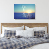 Lassen Sie den Strand von Sun Quote aufgehen Leinwanddruck (Insitu (Schlafzimmer))