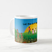 Lassen Sie den Sun herein glänzen! Kaffeetasse (Vorderseite Links)