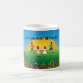 Lassen Sie den Sun herein glänzen! Kaffeetasse (Mittel)