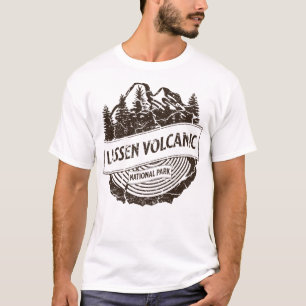 Lassen Sie den Vulkan Nationalpark California Wand T-Shirt