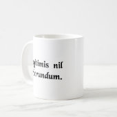 Lassen Sie die bastard Sie nicht unten reiben Kaffeetasse (Vorderseite Links)