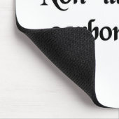 Lassen Sie die bastard Sie nicht unten reiben Mousepad (Ecke)