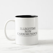 Lassen Sie die bastard Sie nicht unten reiben - Zweifarbige Tasse (Links)