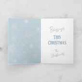 Lassen Sie die Blue Grußkarte aussehen Karte (Innenseite)