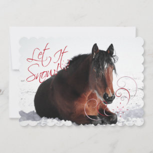 Lassen Sie die Equine-Urlaubskarte schwitzen Feiertagskarte