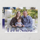 Lassen Sie die Foto-Urlaubskarte Feiertagskarte (Vorne/Hinten)