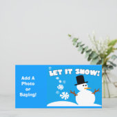 Lassen Sie die Fotokarte aussehen Feiertagskarte (Stehend Vorderseite)