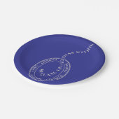 Lassen Sie die Göttin auf der Papiertüte los Pappteller (Schrägansicht)