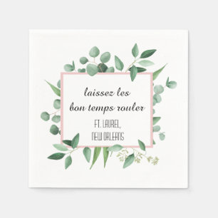 Lassen Sie die gute Zeit-Rollencocktail-Serviette Serviette