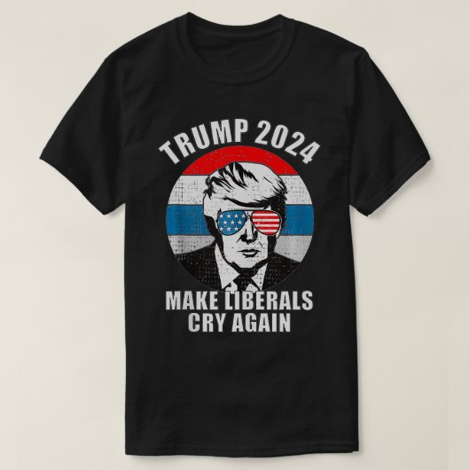 Lassen Sie die Liberalen Trump 2024 noch einmal sc T-Shirt (Design vorne)