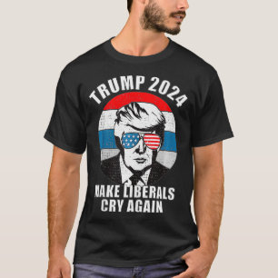 Lassen Sie die Liberalen Trump 2024 noch einmal sc T-Shirt
