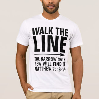 LASSEN SIE DIE LINIE CHRISTLICHE T - Shirt, SCHALT T-Shirt