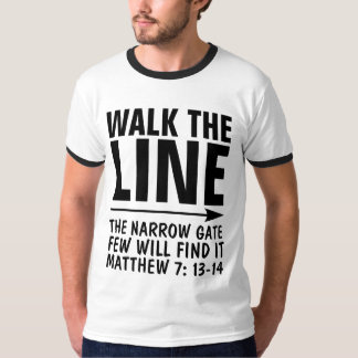 LASSEN SIE DIE LINIE CHRISTLICHE T - Shirt, SCHALT T-Shirt