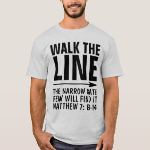 LASSEN SIE DIE LINIE CHRISTLICHE T - Shirt, SCHALT T-Shirt