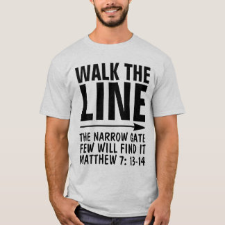 LASSEN SIE DIE LINIE CHRISTLICHE T - Shirt, SCHALT T-Shirt