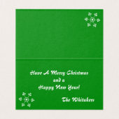 Lassen Sie die rote Karte schneien (Innenseite Aufgefaltet)