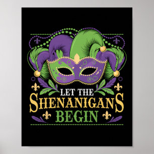 Lassen Sie Die Schurkereien Beginnen Maske Louisia Poster