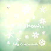 Lassen Sie die Verkleidung der Schneefenster Fensteraufkleber (Blatt 3)