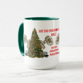 Lassen Sie die Weihnachtsspulen-Rolle Tasse (Vorderseite Links)