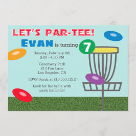 LASSEN Sie Disc-Golf-Geburtstags-Party Einladung