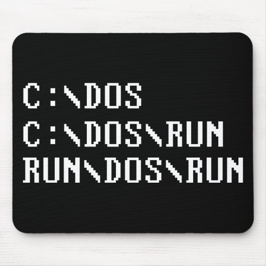 LASSEN SIE DOS-LAUF LAUFEN MOUSEPAD (Vorne)