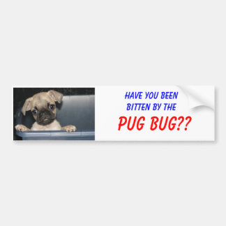 Lassen Sie durch, MOPS-WANZE beenbitten?? Autoaufkleber
