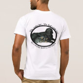 Lassen Sie einen Schlafenaustralischen Vieh-Hund T-Shirt (Rückseite)